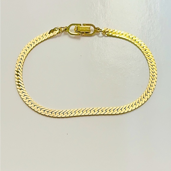 LOW START - CHRISTIAN DIOR GOLD TONE BRACELET- 7” long - Picture 1 of 12